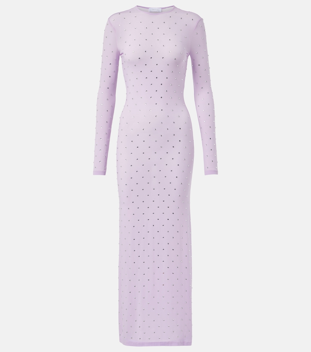 

Платье макси из джерси с декором от Second Skin Rabanne, Lilac Rose
