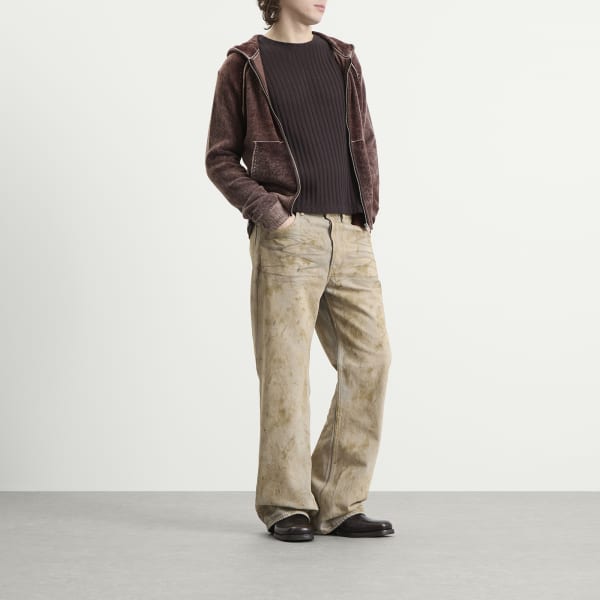 Вязаная толстовка Kupiter Acne Studios, темно-бордовый — фото 4
