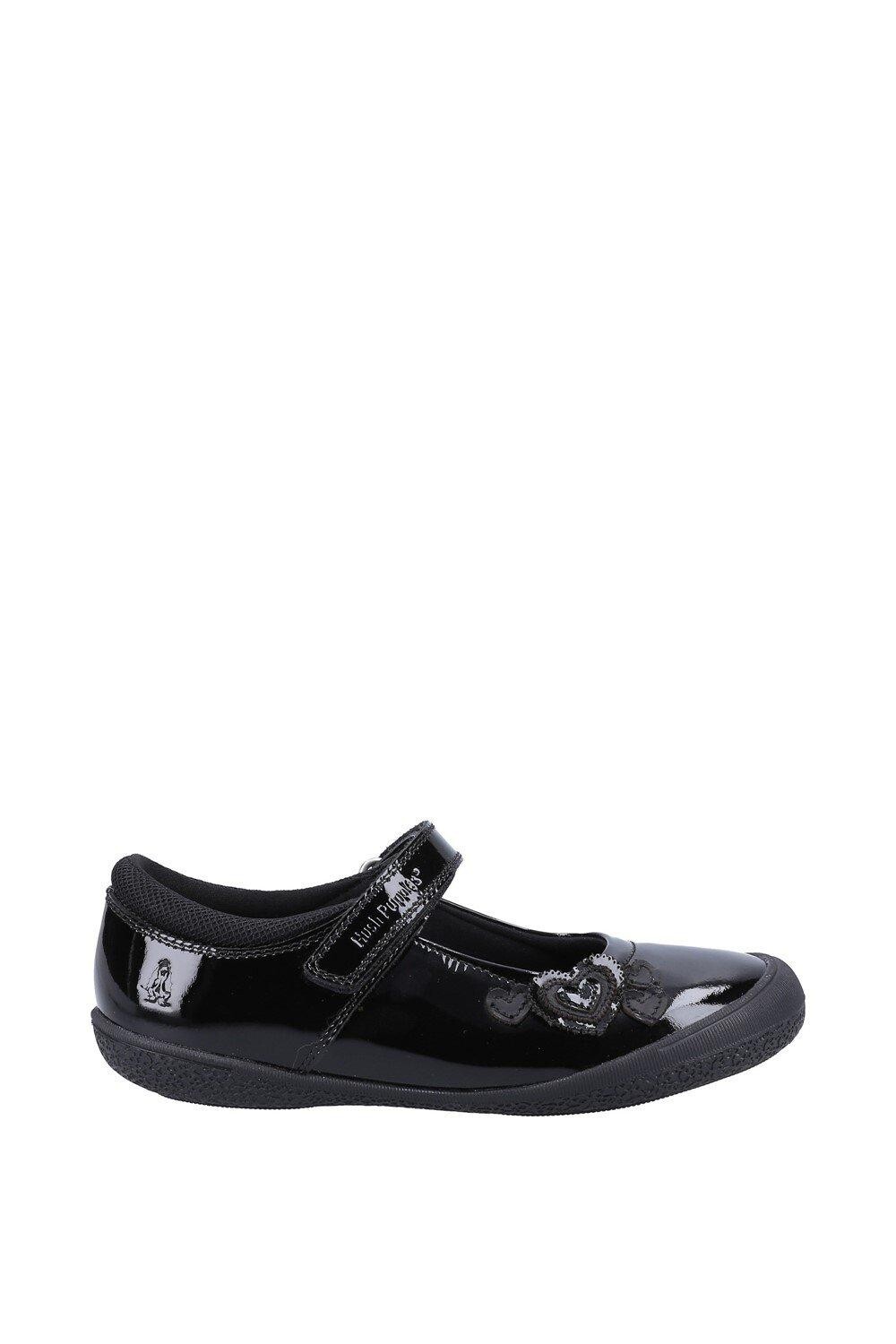 'ROSANNA PATENT JUNIOR' Girls BTS FLFR Hush Puppies, черный — фото 4