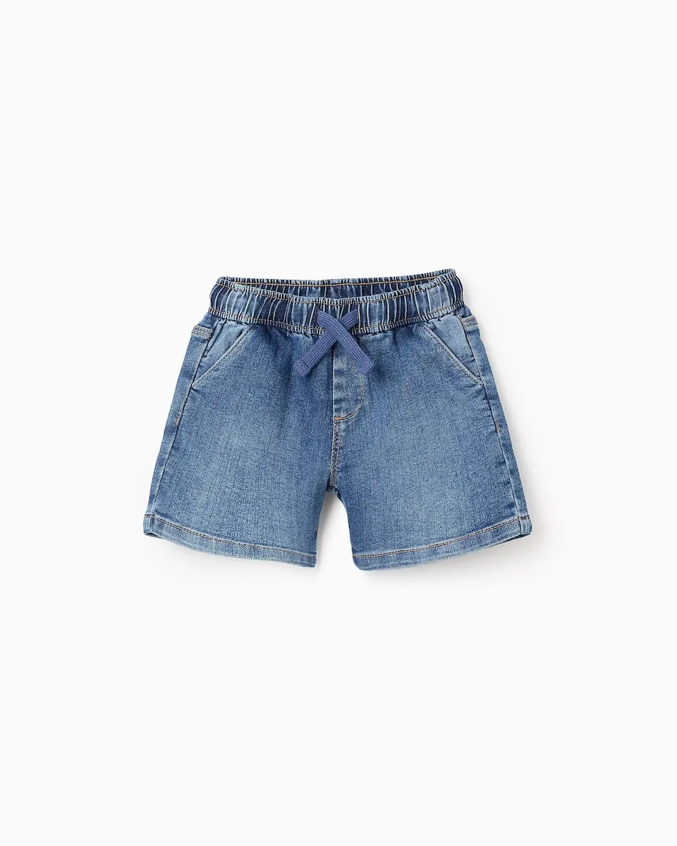 

Детские шорты с эластичным поясом и шнурком Zippy, синий
