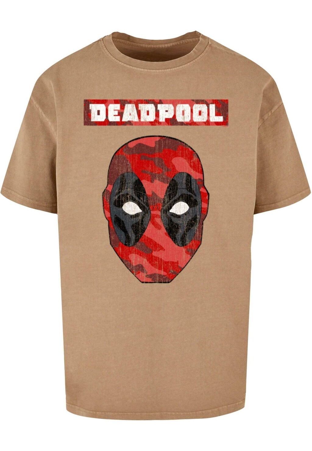 

Футболка с принтом DEADPOOL CAMO HEAD TEE ABSOLUTE CULT, бежевый