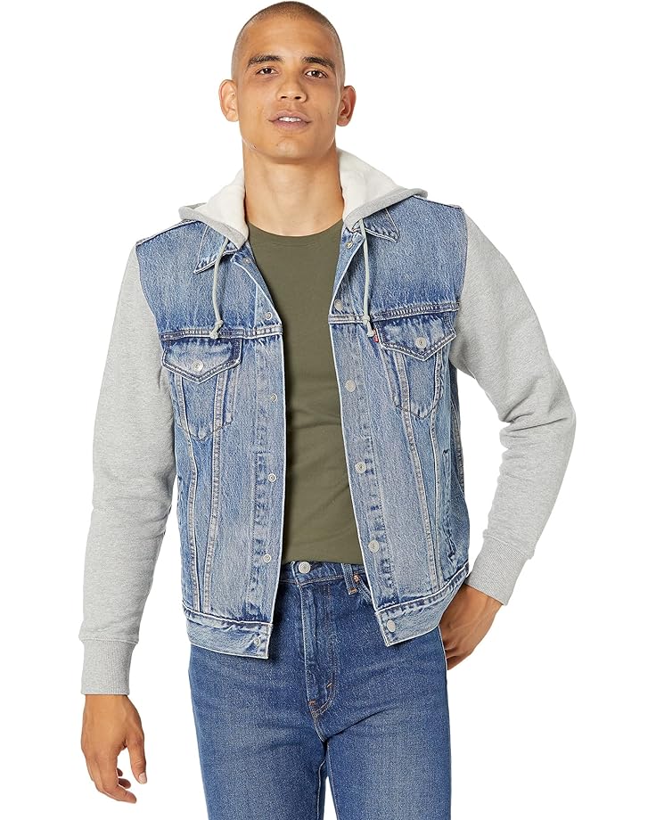 

Худи Levi's Mens Hybrid Hoodie V Trucker, цвет Candy Man