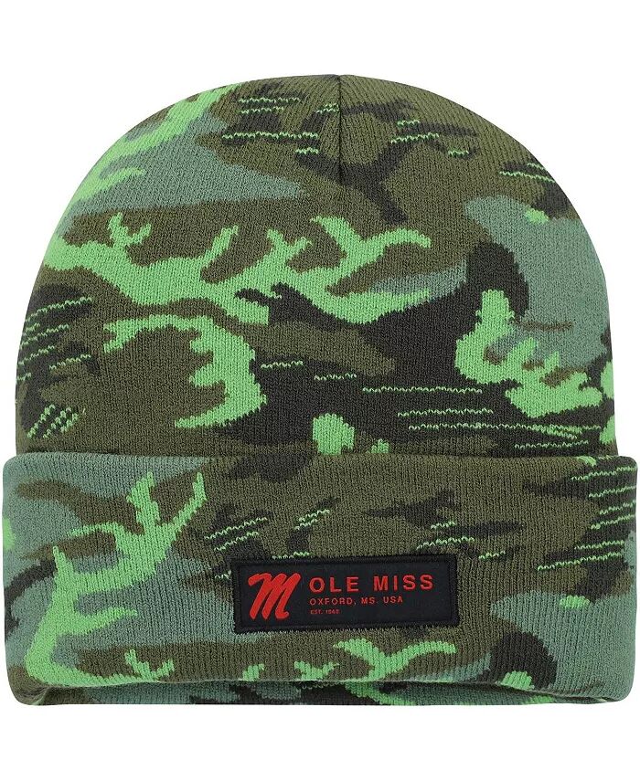 

Мужская вязаная шапка Camo Ole Miss Rebels Veterans Day с манжетами Nike