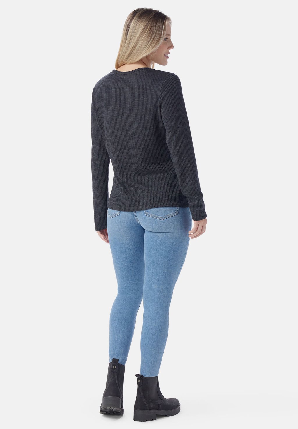 

Топ с длинными рукавами THERMAL MERINO RIB CREW Smartwool, серый