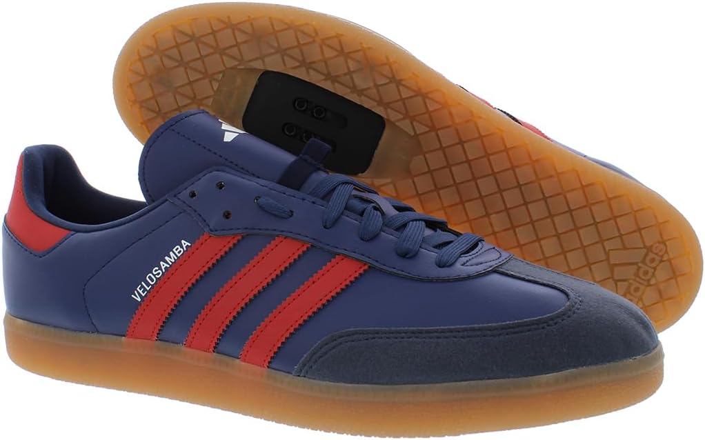 Кроссовки Adidas для взрослых унисекс The Velosamba, белый/синий/алый — фото 2