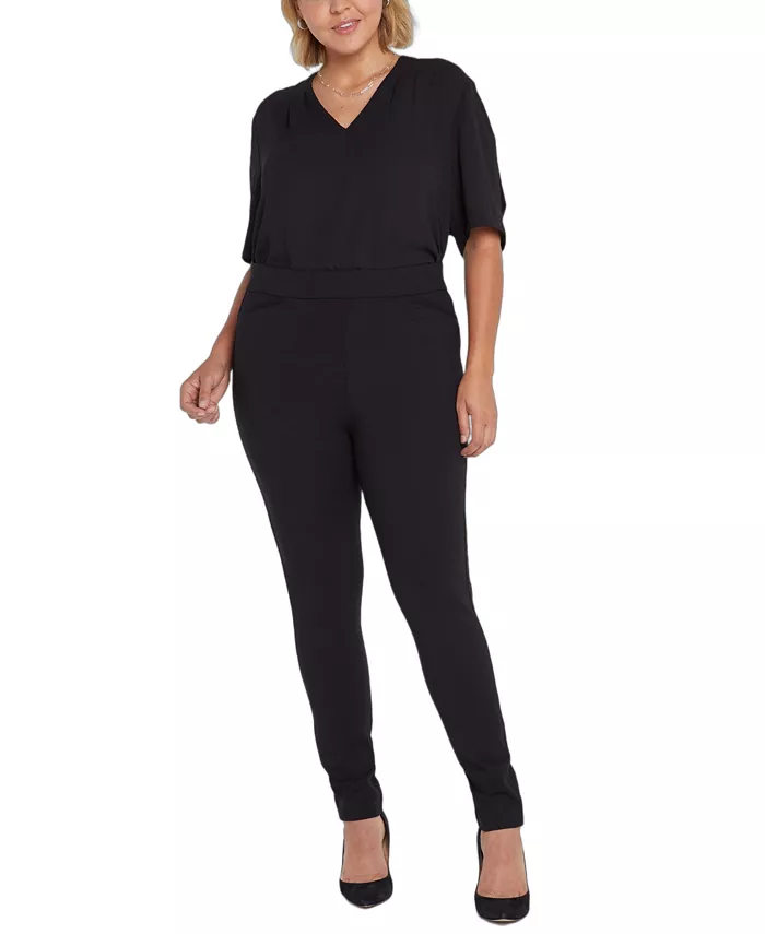 

Леггинсы больших размеров с застежкой-молнией NYDJ, черный