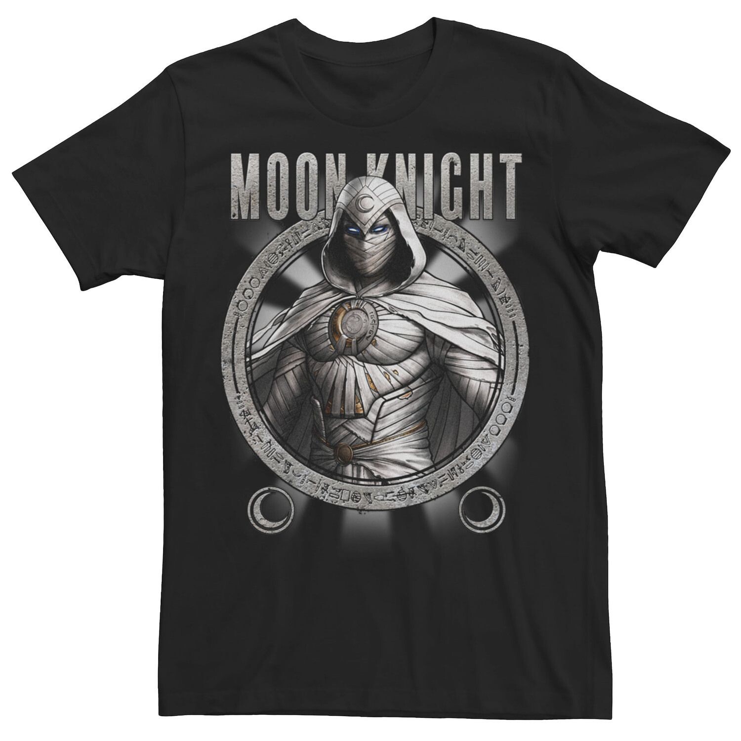 

Мужская футболка Marvel Moon Knight Team Circle с портретом Licensed Character