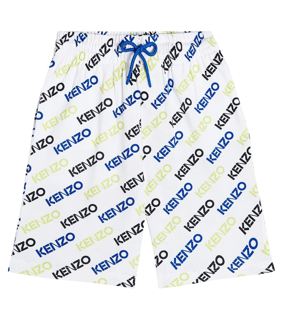 

Шорты из хлопкового пике с логотипом Kenzo, белый