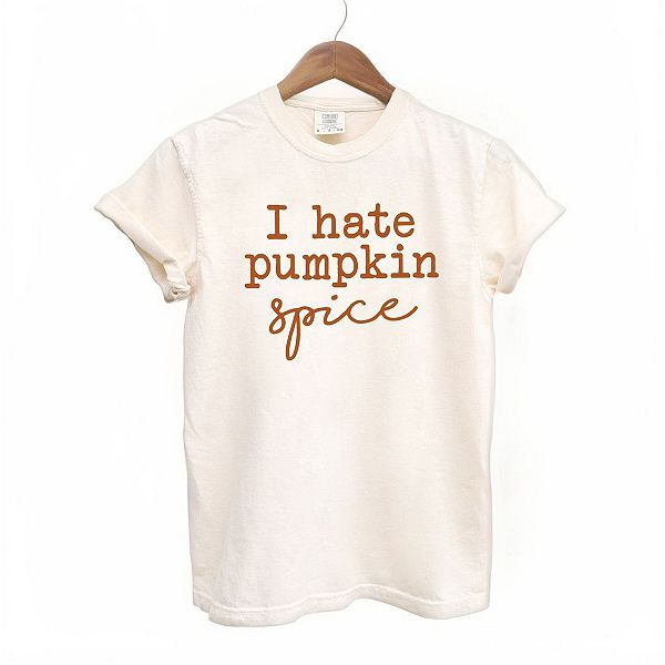 

Футболка I hate pumpkin spice garment dyed Simply Sage Market, Ivory, Зеленый, Футболка I hate pumpkin spice garment dyed Simply Sage Market, Ivory