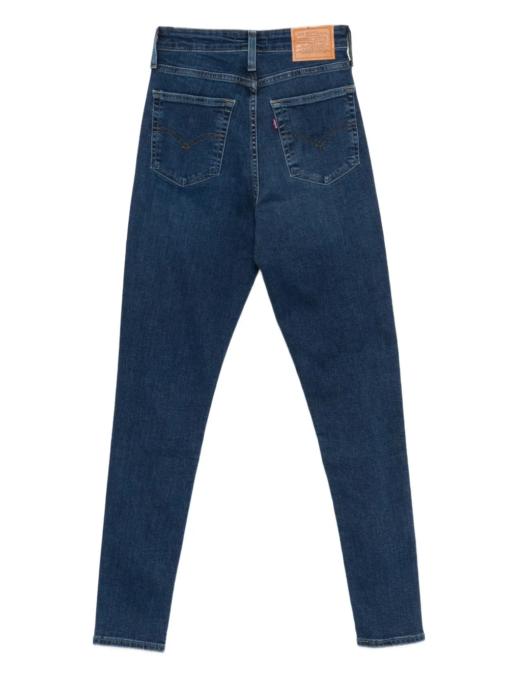 Джинсы из денима с пятью карманами темного цвета Levi's, синий — фото 2