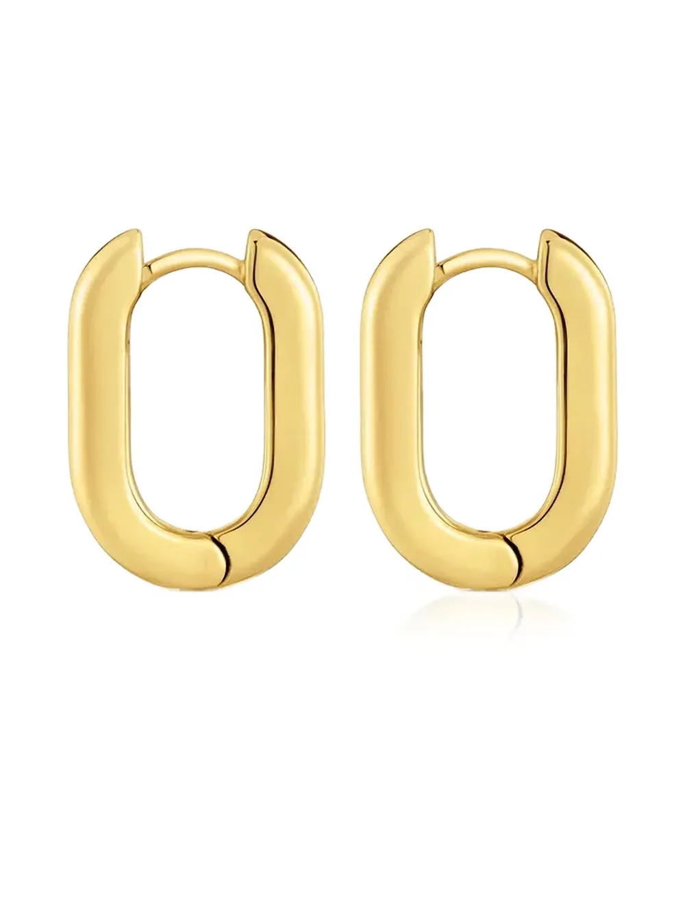

Овальные серьги-кольца Tous, золотистый