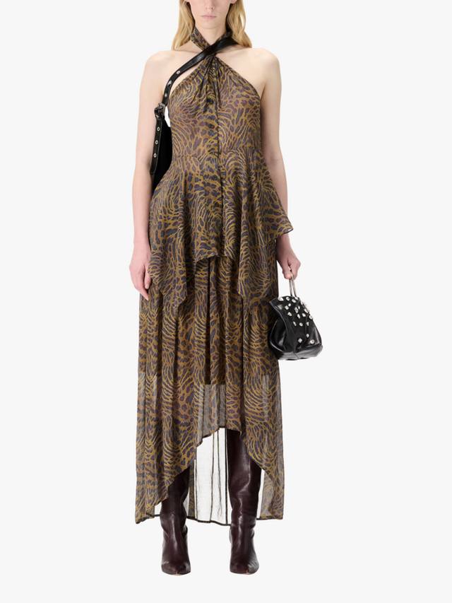 

Полупрозрачная плиссированная макси-юбка A-Line IRO