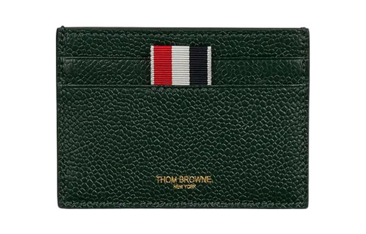 

THOM BROWNE Женский кардхолдер из телячьей кожи зеленого цвета
