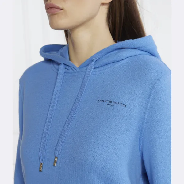 Толстовка мини-боди свободного кроя с логотипом Tommy Hilfiger, синий — фото 3