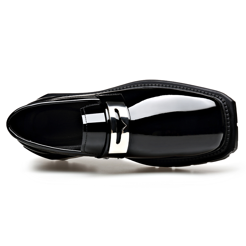 XIAOTOULANG Мужские повседневные туфли черные на шнурках, цвет Lace-Up Black — фото 4