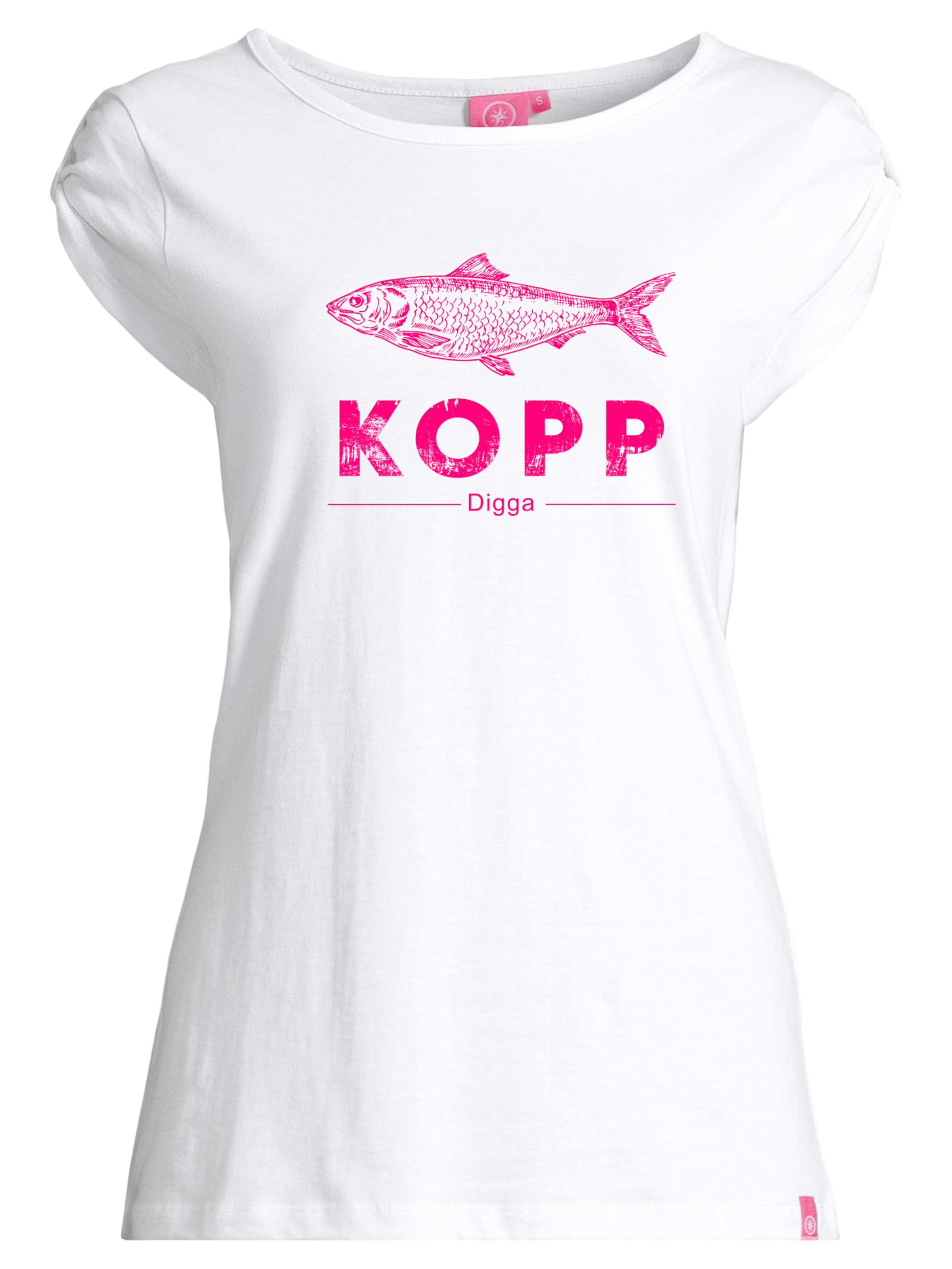 

Salzhaut Футболка 'Biike - Fischkopp Digga' в белом цвете