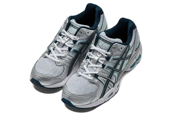 Кроссовки гель нимбус 9 Asics, серебряный — фото 2