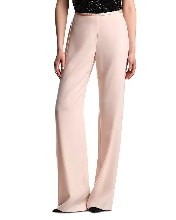 Прямые атласные брюки с завышенной талией Emporio Armani, Multi