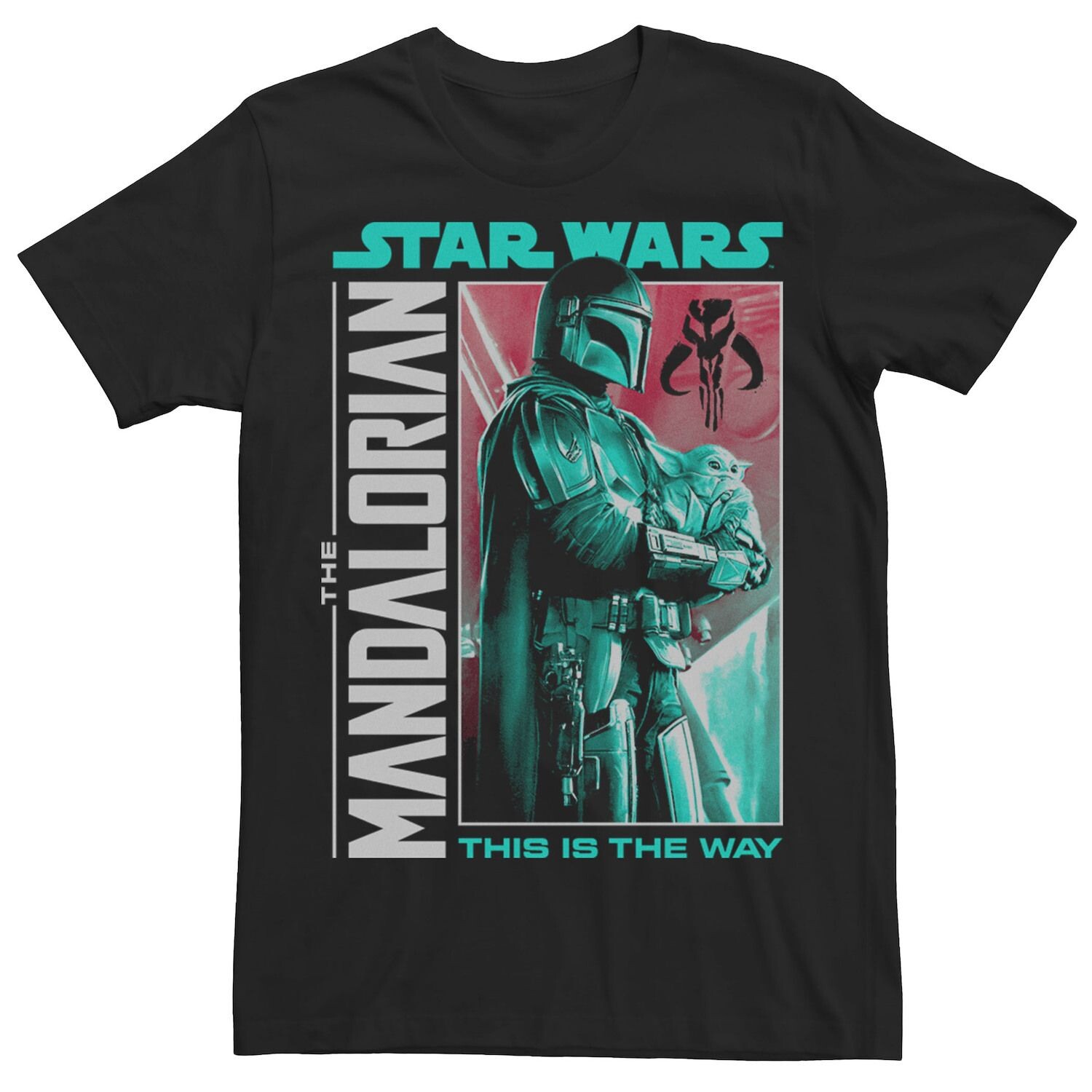 

Мужская футболка Star Wars: The Mandalorian & The Child The Legendary Bounty Licensed Character