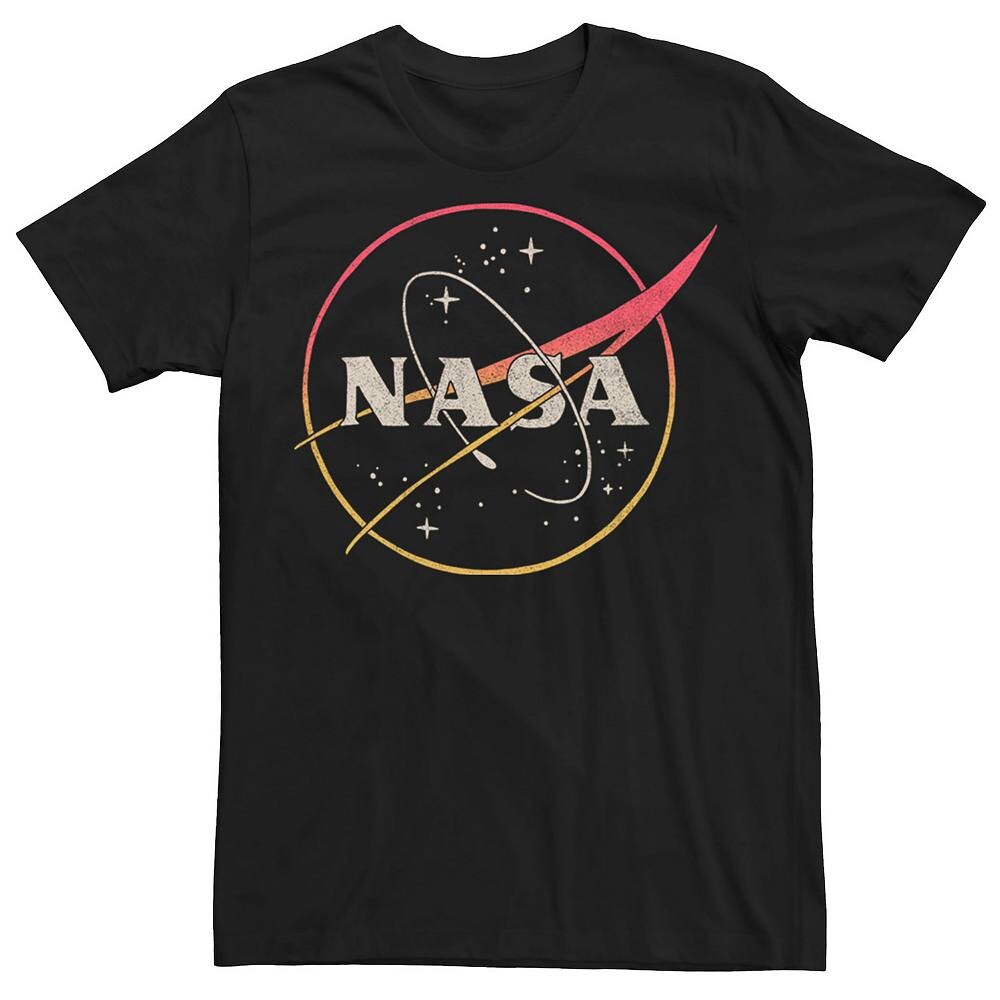 

Мужская футболка с логотипом NASA Gradient Fade Circle Licensed Character, черный