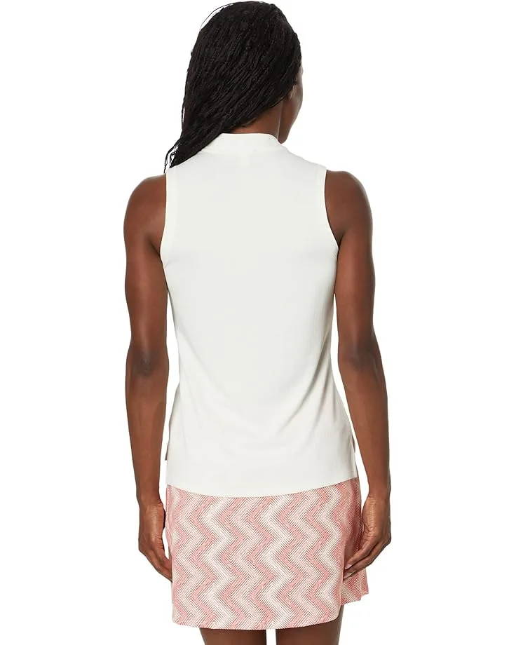 Поло Adidas Golf Ultimate365 Textured Sleeveless Polo, Ivory — фото 2