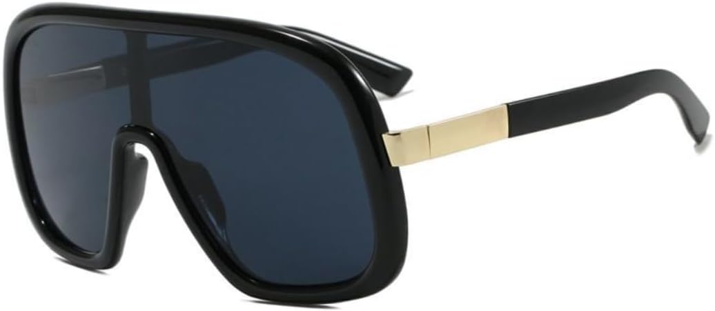 

Винтажные большие цельные солнцезащитные очки для женщин и мужчин в стиле панк, популярные, в крупной оправе, роскошные, с защитой от УФ-излучения UV400 HHZZYVY, 3243-c1