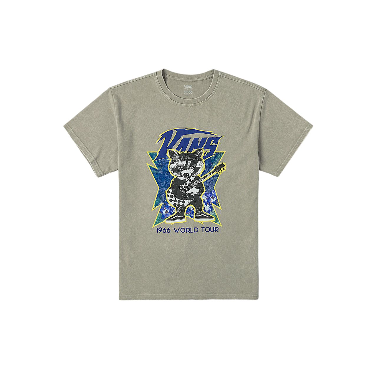 

Vans Футболка женская серо-зеленая, Зеленый, Vans Футболка женская серо-зеленая