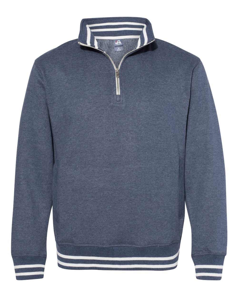 

Мужская толстовка Relay Quarter-Zip J. America, темно-синий