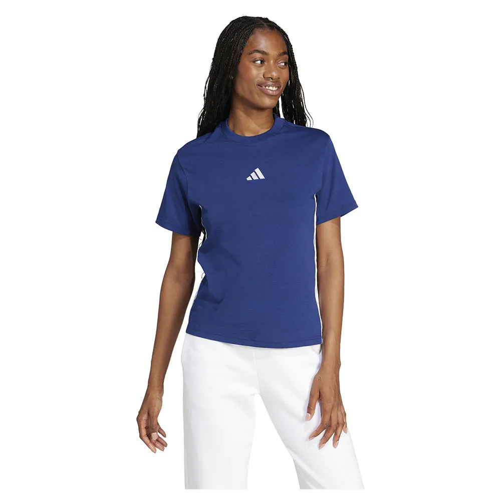 

Футболка adidas Essentials 3 Stripes Cotton, синий