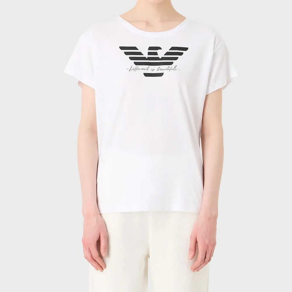 Футболка белая Emporio Armani — фото 4