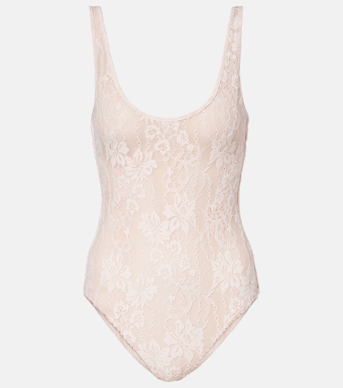 

Боди из цветочного кружева Zimmermann, Light Pink