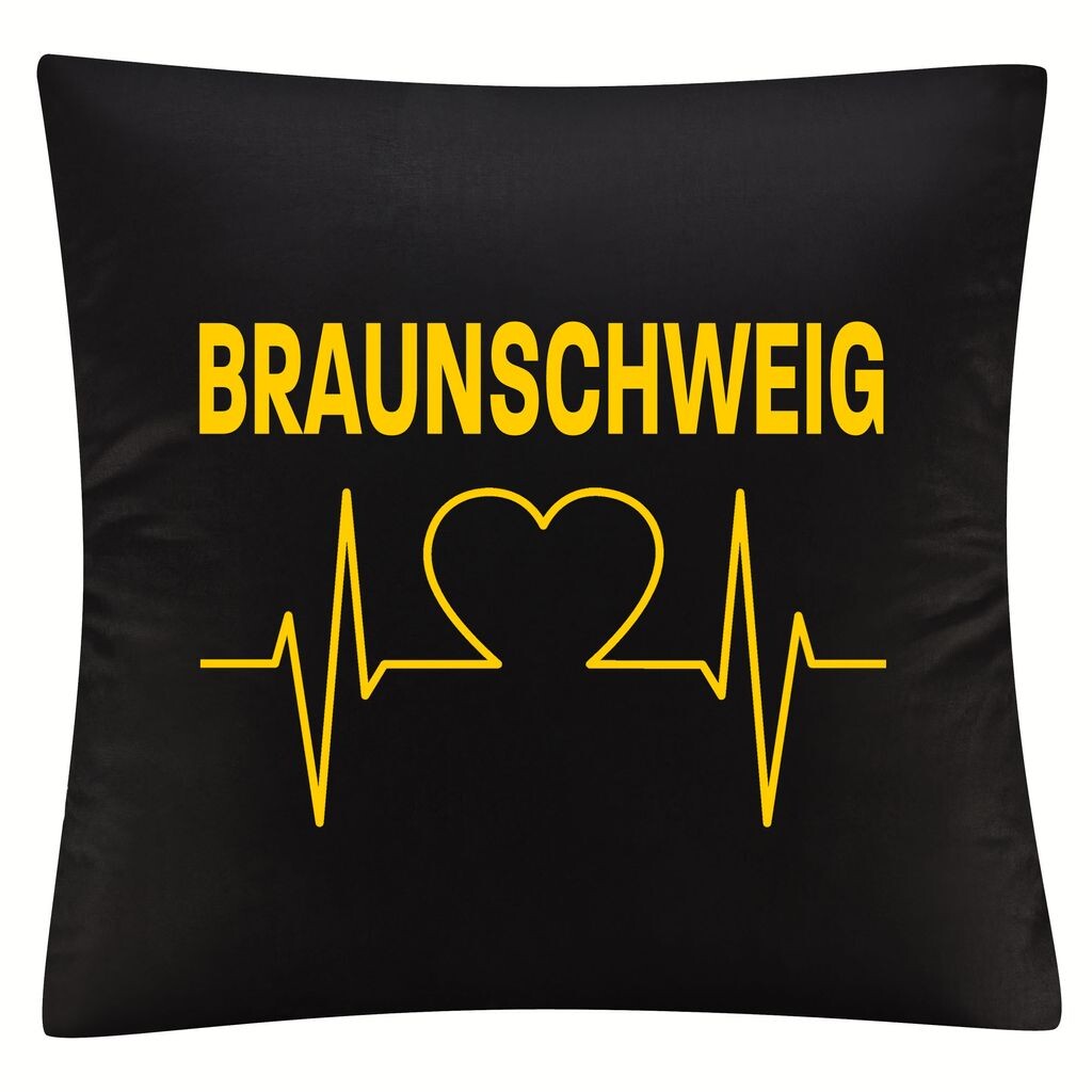 

Multifanshop Наволочка - Braunschweig - Heartbeat, черный-1, один размер