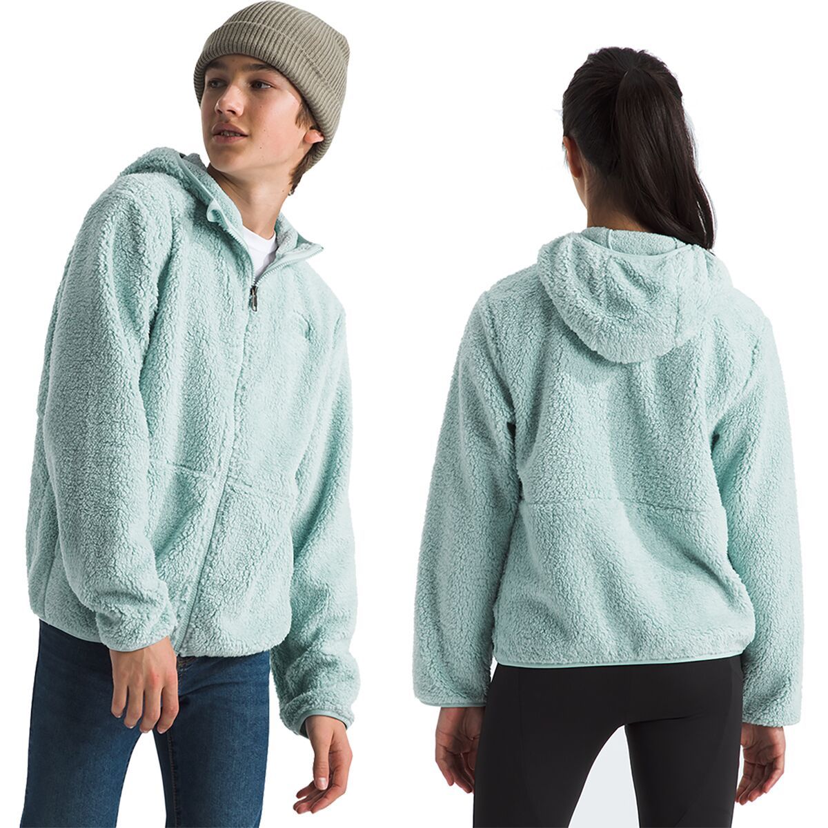 

Куртка с капюшоном на молнии Campshire — детская The North Face, цвет muted pine