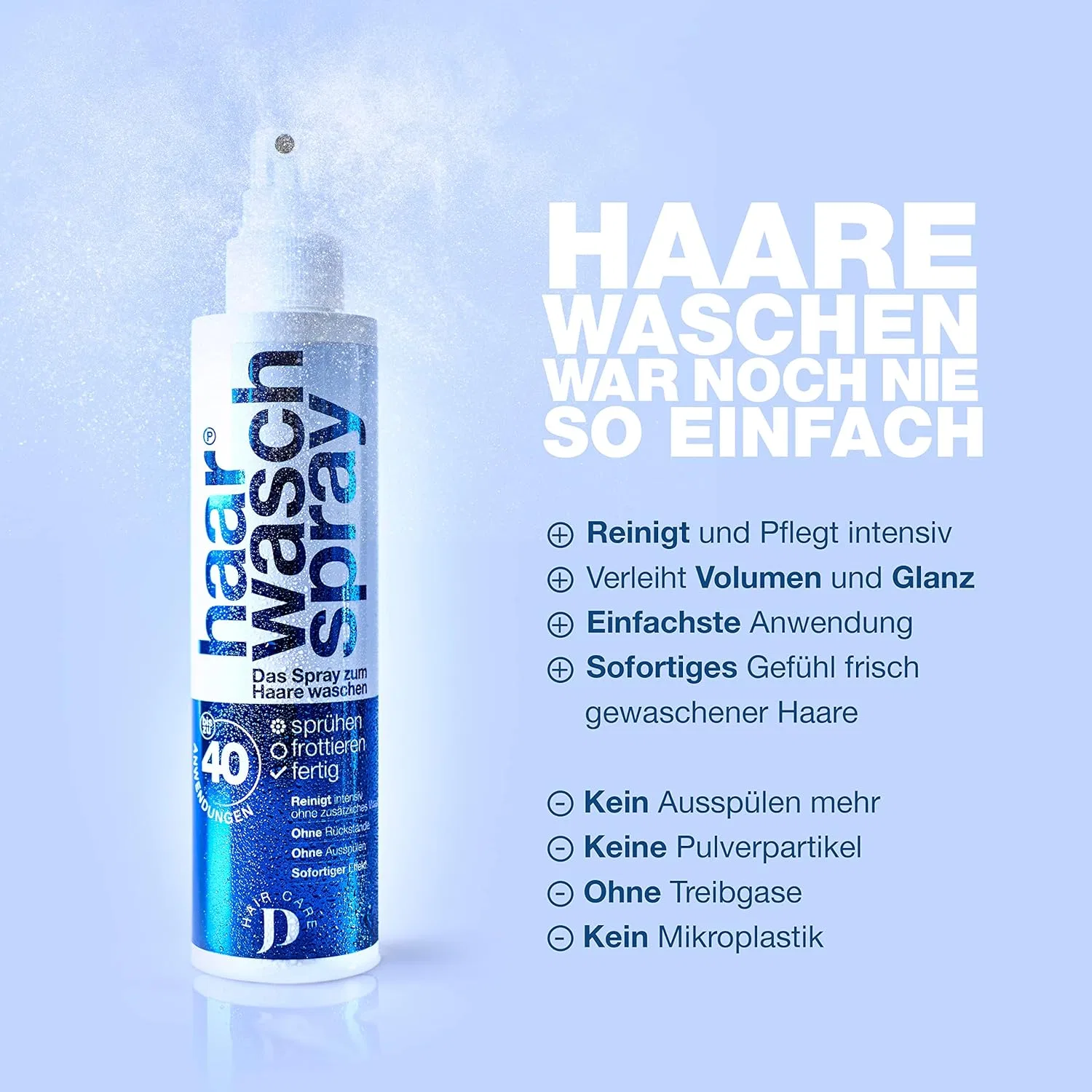 Спрей для мытья волос без воды «Hair Wash Spray» ‎Jd Hair Care — фото 3