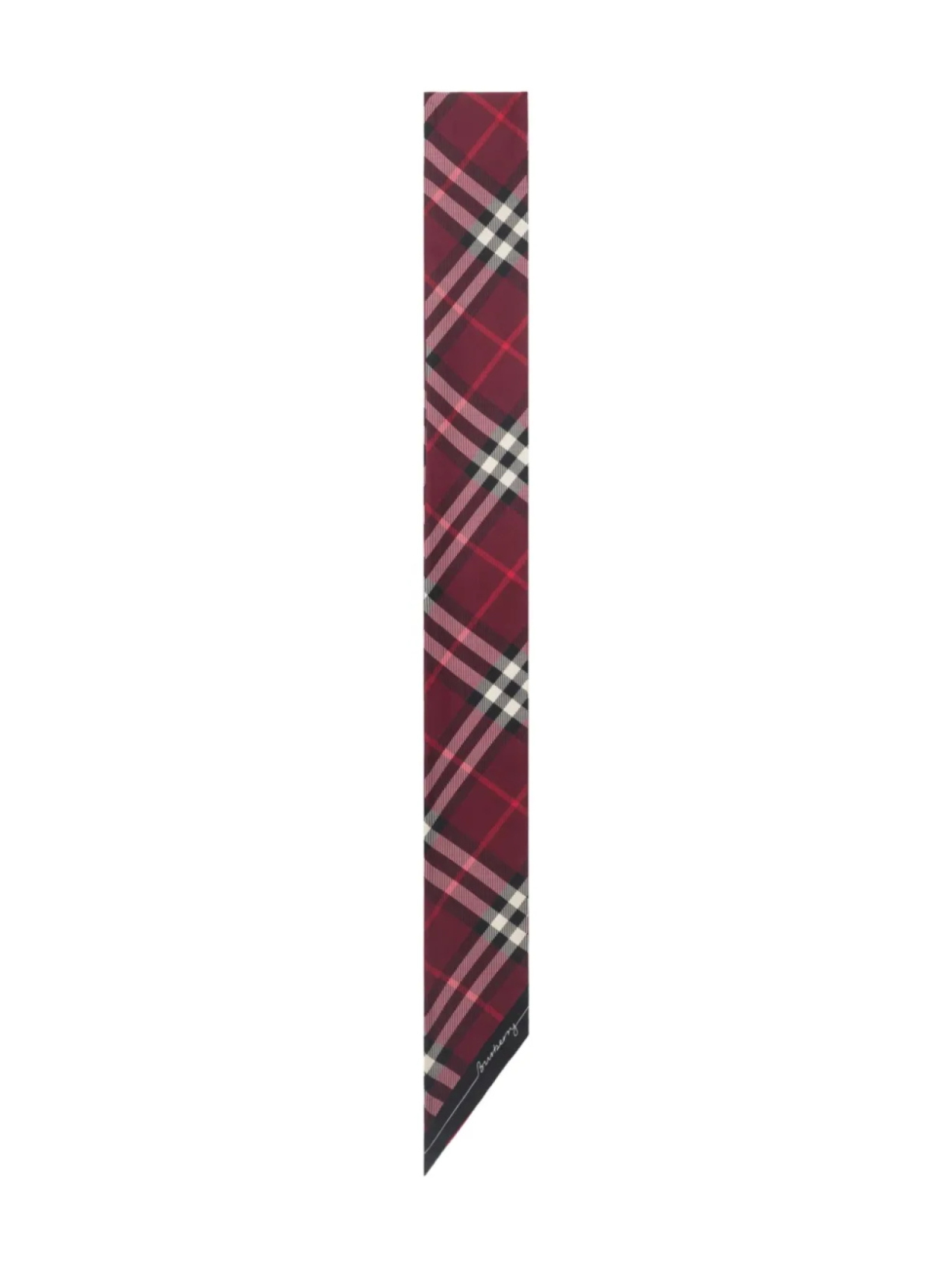 

Клетчатый шелковый шарф Burberry, красный