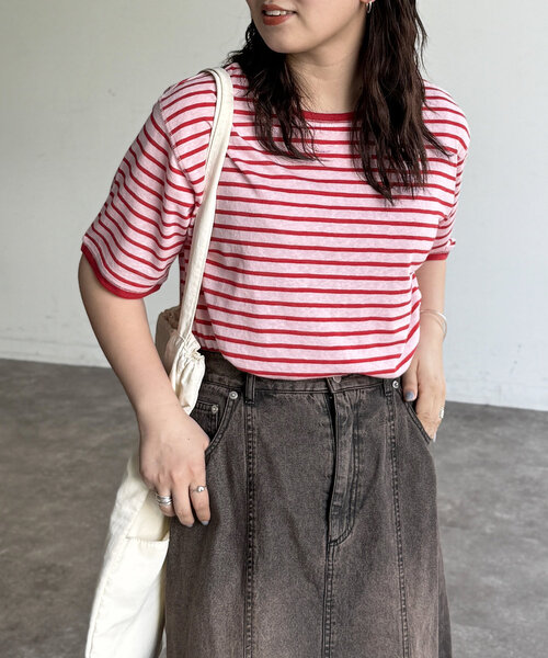 

Футболка с коротким рукавом, прозрачная, Slab CPCM, красный