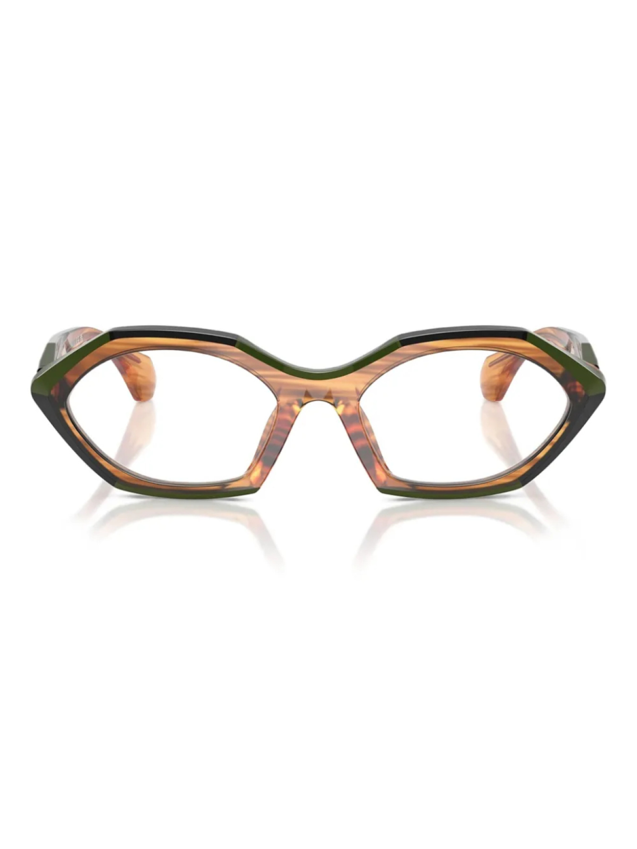 

Оправы Alain Mikli A03530 Striped Havana / Green / Black