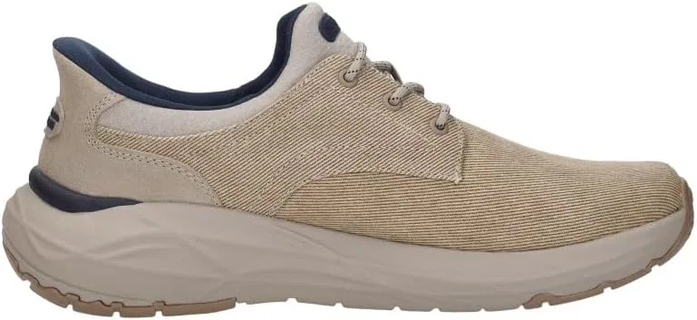 Мужские кроссовки Skechers USA Arch Fit Maverick - Wolfe с круглым носком, холщовой застежкой на шнуровке и эластичным ремешком, Tpe — фото 4