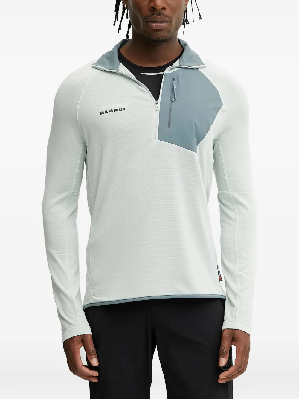 

Полосатый топ Aenergy Ligh на молнии Mammut, бежевый