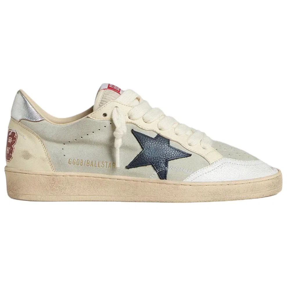 Кроссовки кожаные Golden Goose Ball Star Low серые — фото 3
