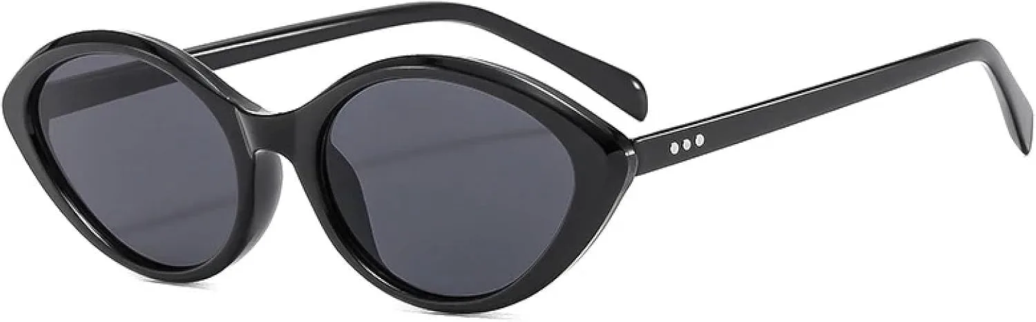 

Солнцезащитные очки «кошачий глаз» маленького размера 2026 года для женщин, градиентные линзы, защита от УФ-излучения UV400, заклепки для мужчин MTZJH, One Color