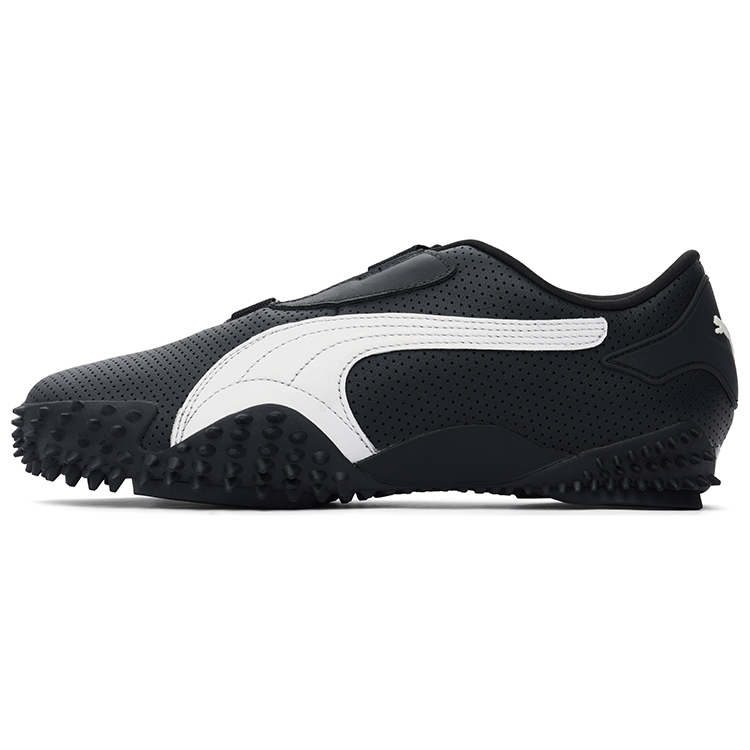 

PUMA Мостро Перфорированная Кожа Черно-Белая, цвет Black White