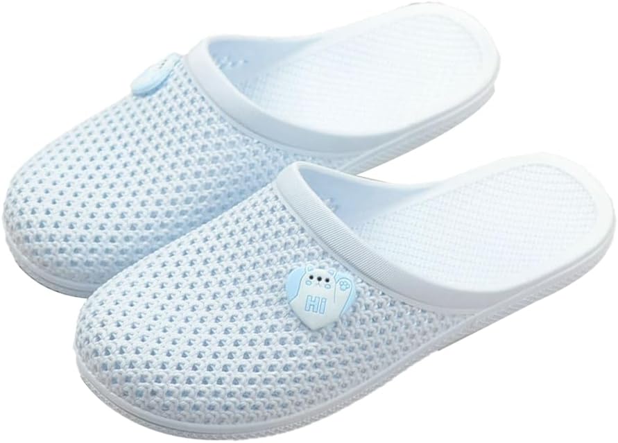 

Женские банные тапочки Caistre с отверстиями, легкие шлепанцы для ванной, для дома и улицы, противоскользящие, для бассейна и пляжа, синий