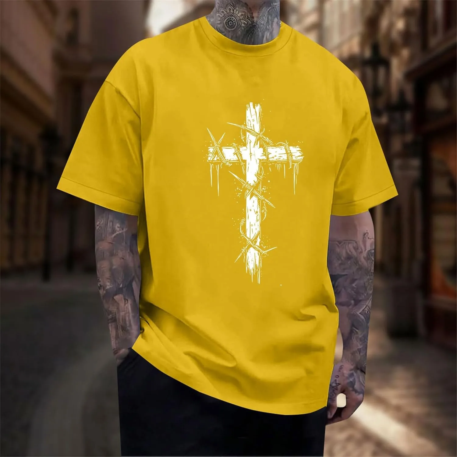 Футболка мужская Christian Cross Vintage Faith — фото 2