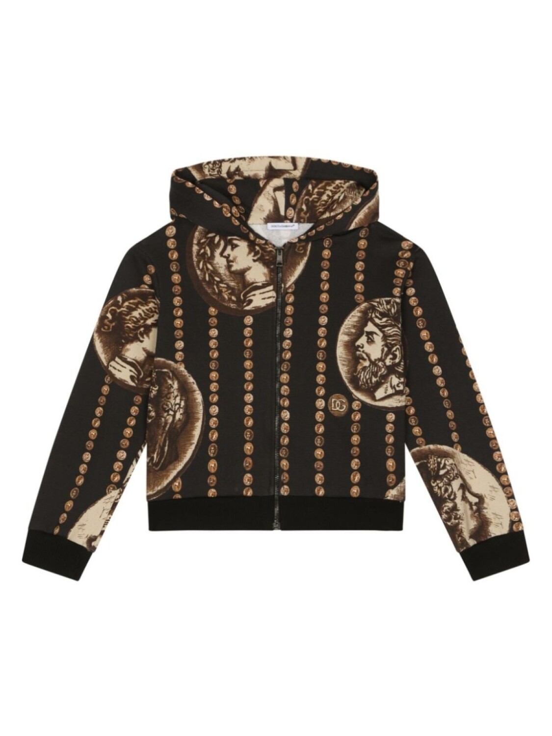 

Dolce & Gabbana худи с принтом, коричневый