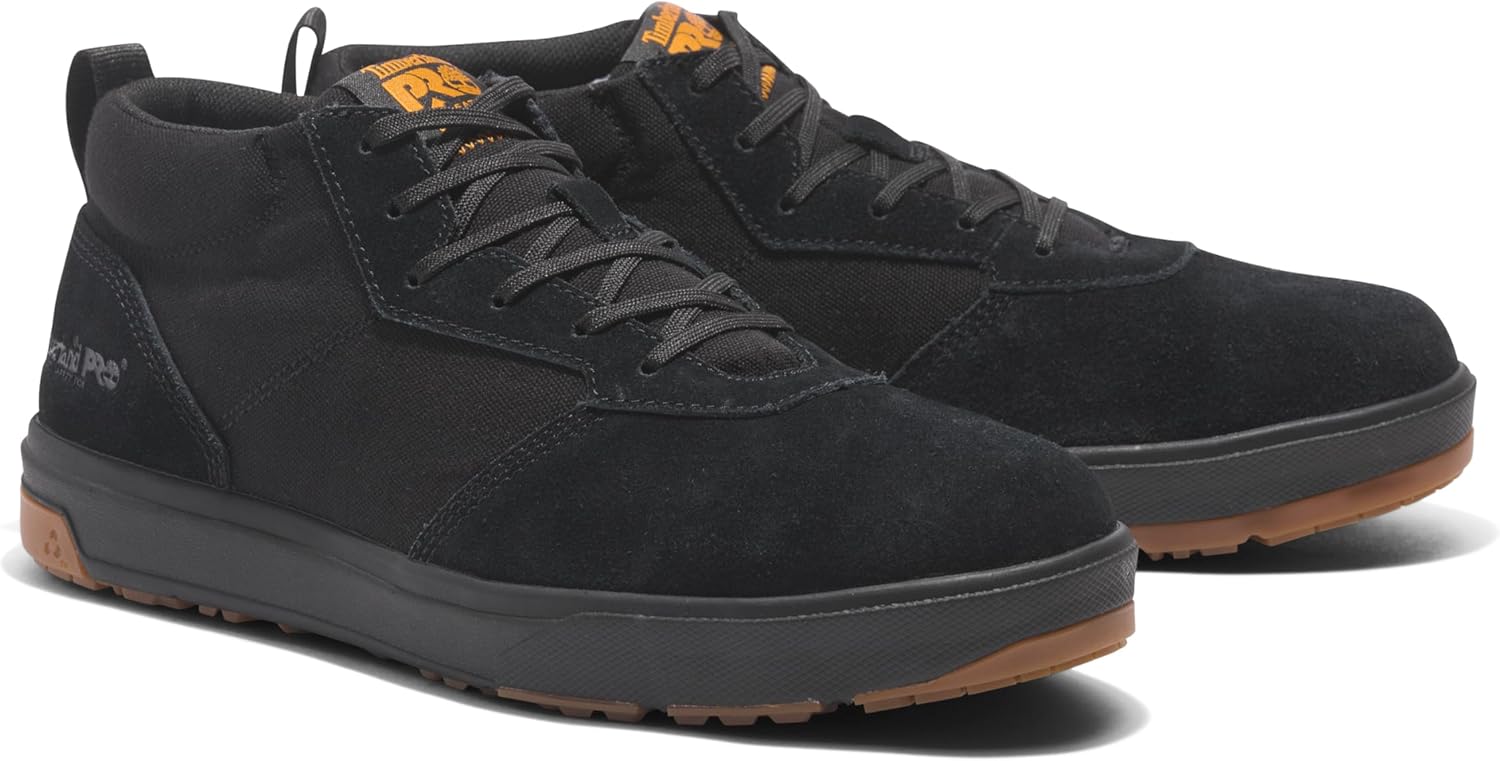 Timberland PRO Men's Berkley Chukka Composite Safety Toe Industrial Casual Work Shoe, Black/Gum — фото 2
