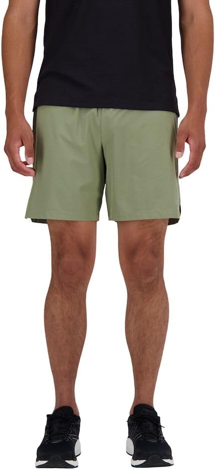 

New Balance мужские шорты Rc Short 7 дюймов, Dark Olivine