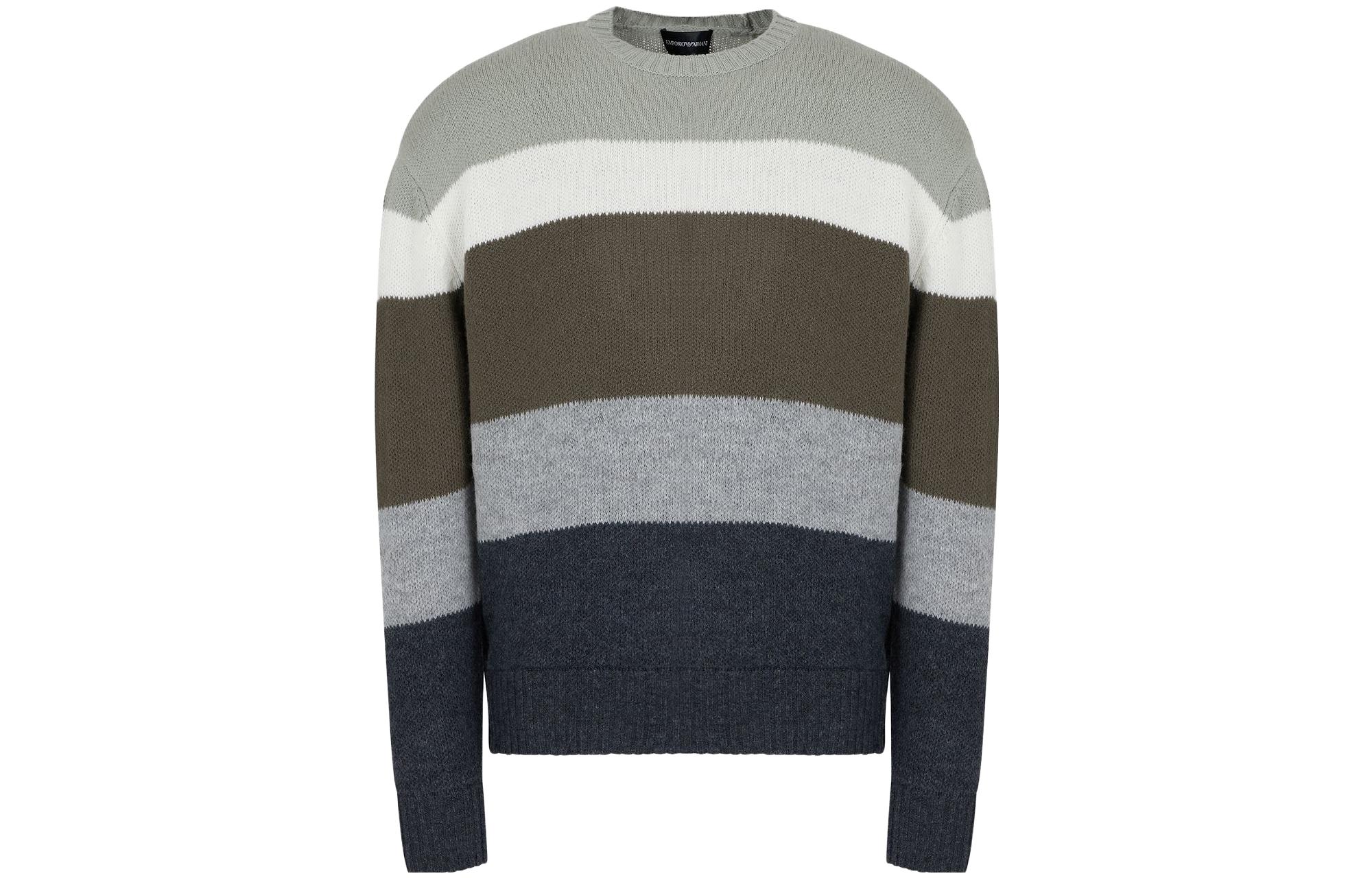 

Полосатый джемпер из Virgin Wool EMPORIO ARMANI, мультиколор