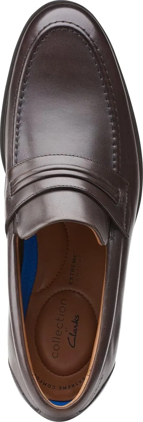 Мужские мокасины-лоферы Clarks Whiddon, темно-коричневый — фото 3