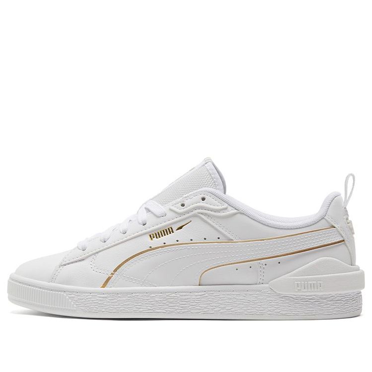 

Кеды PUMA Suede Bloc 'Liquid Metal - White Team Gold', белый